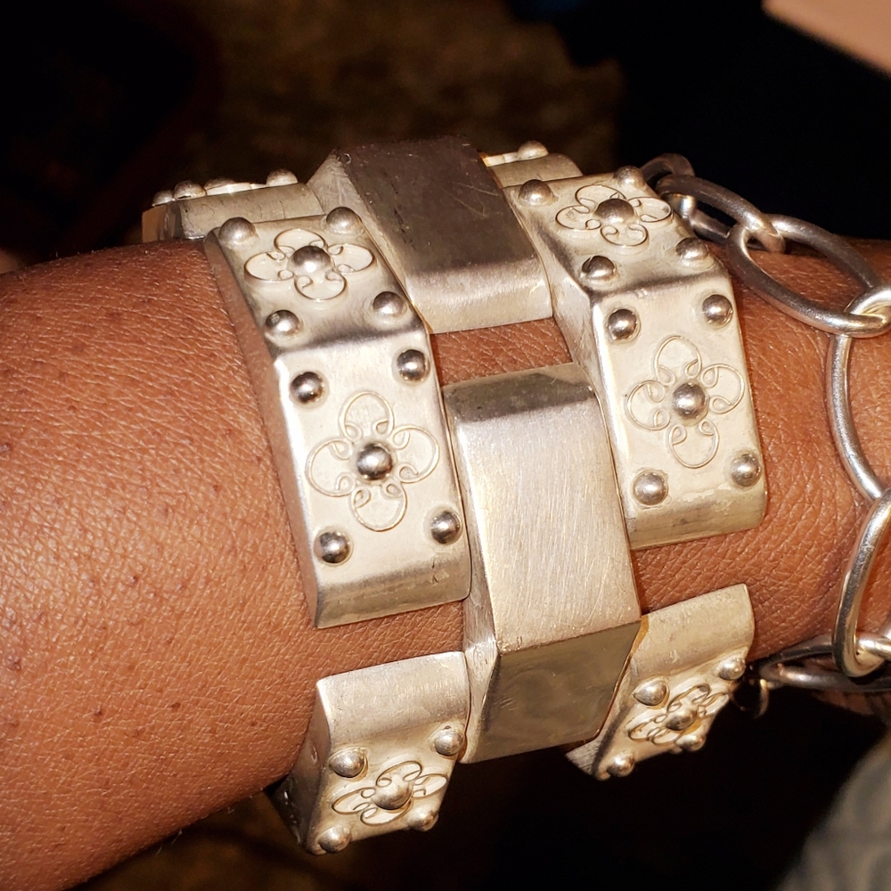 Vintage MEXICO Sterling Panther Link Brace…